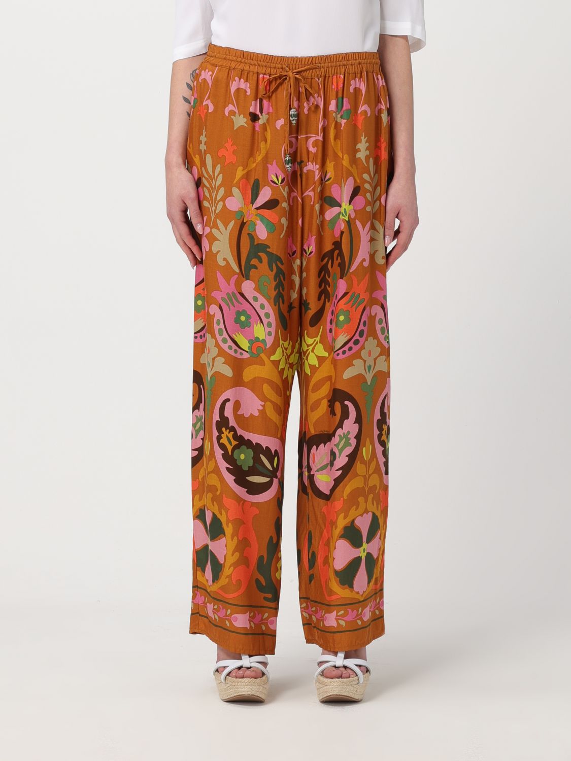 Maliparmi Trousers MALIPARMI Woman colour Multicolor