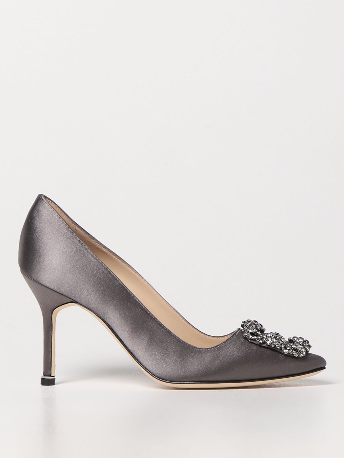 Manolo Blahnik Court Shoes MANOLO BLAHNIK Woman colour Mouse Grey