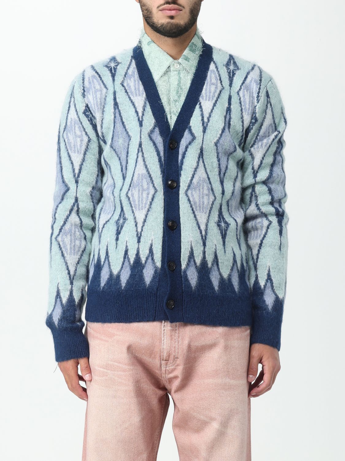 Amiri Cardigan AMIRI Men colour Gnawed Blue