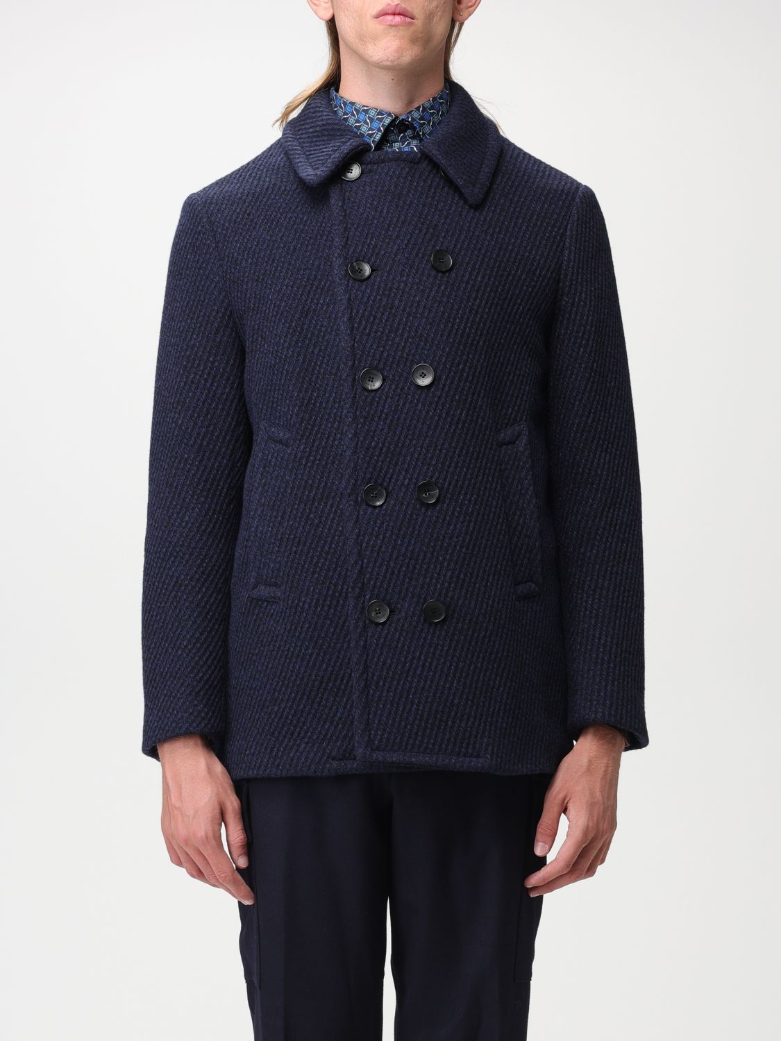 Etro Coat ETRO Men colour Blue