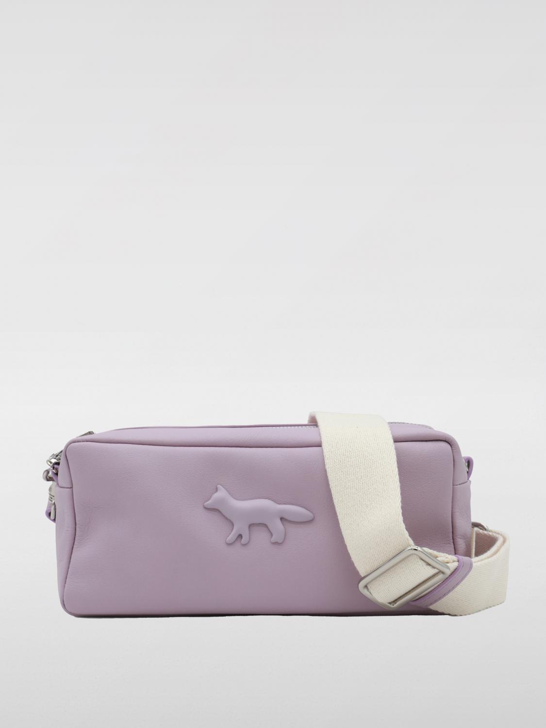 Maison Kitsuné Crossbody Bags MAISON KITSUNÉ Woman color Violet