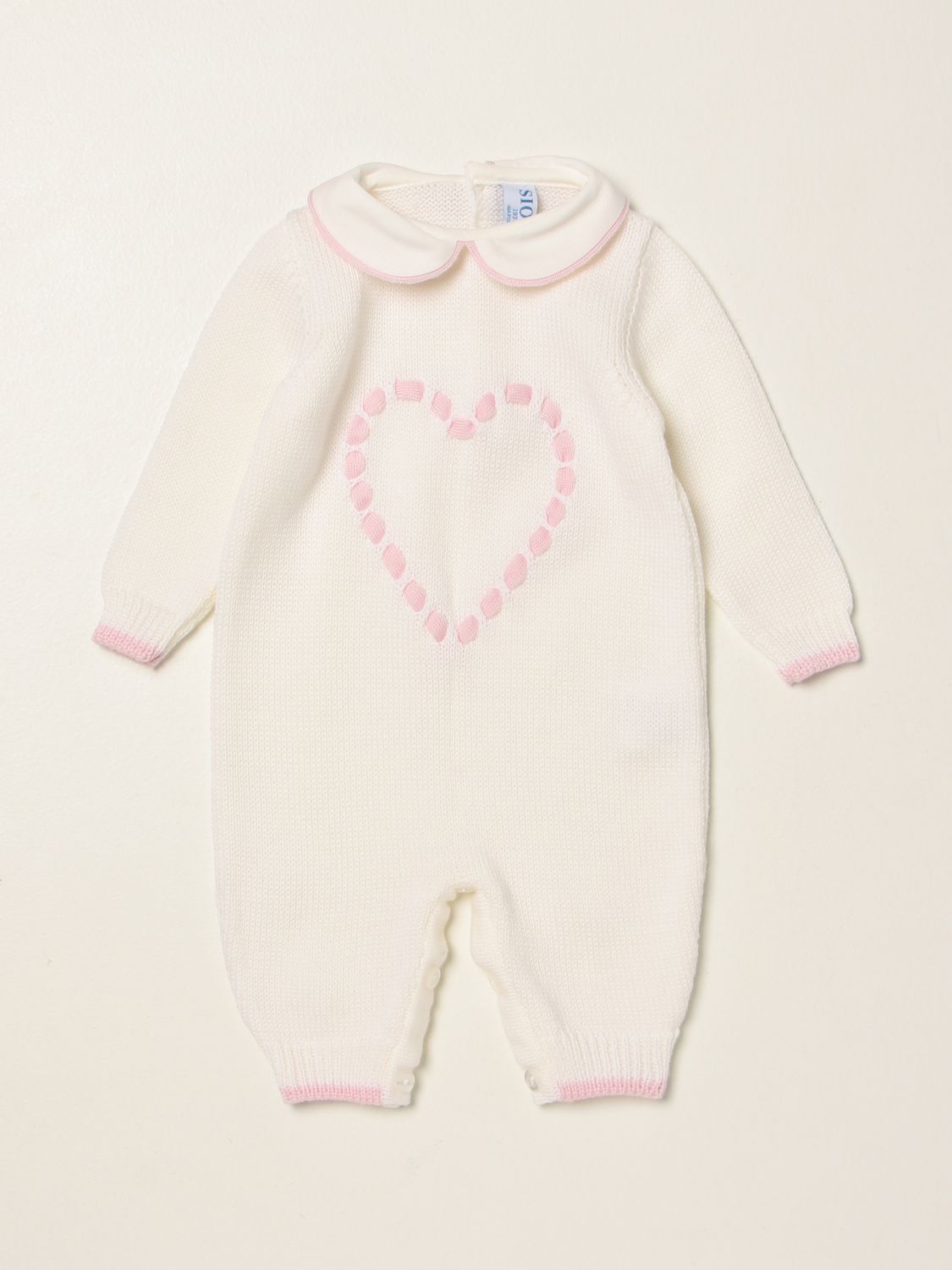 Siola Siola long cotton romper with heart