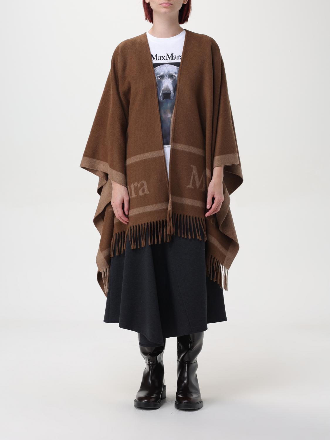 Max Mara Cape MAX MARA Woman color Leather