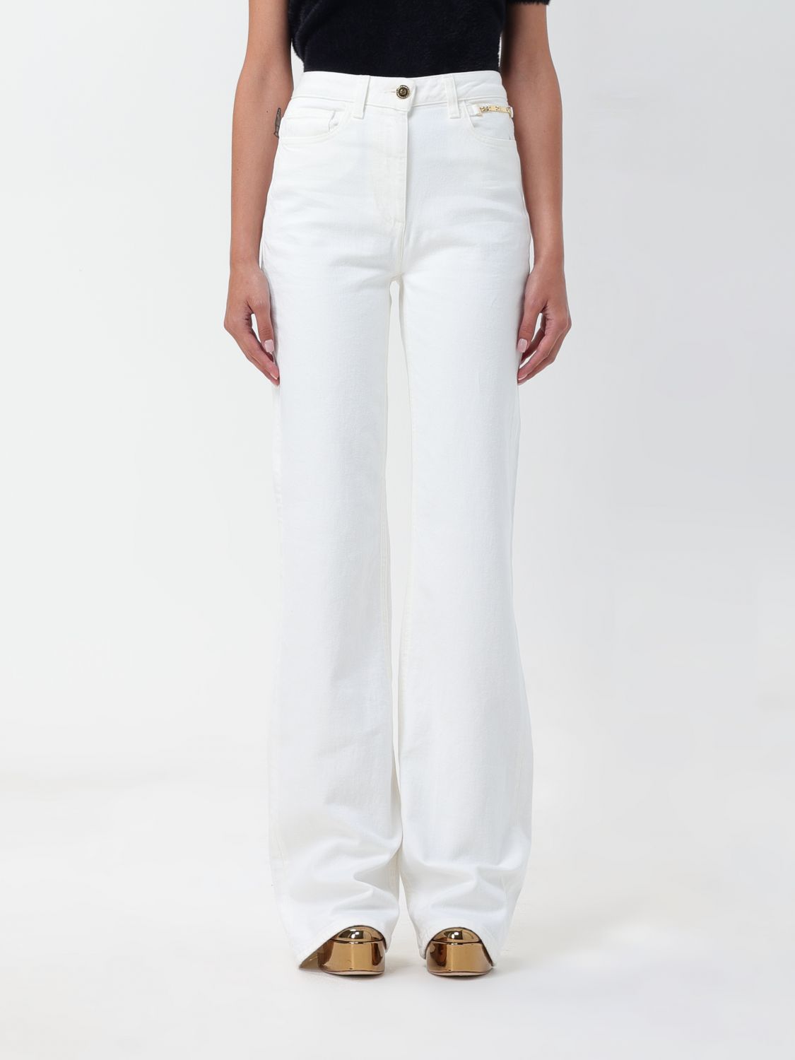 Elisabetta Franchi Trousers ELISABETTA FRANCHI Woman colour Ivory