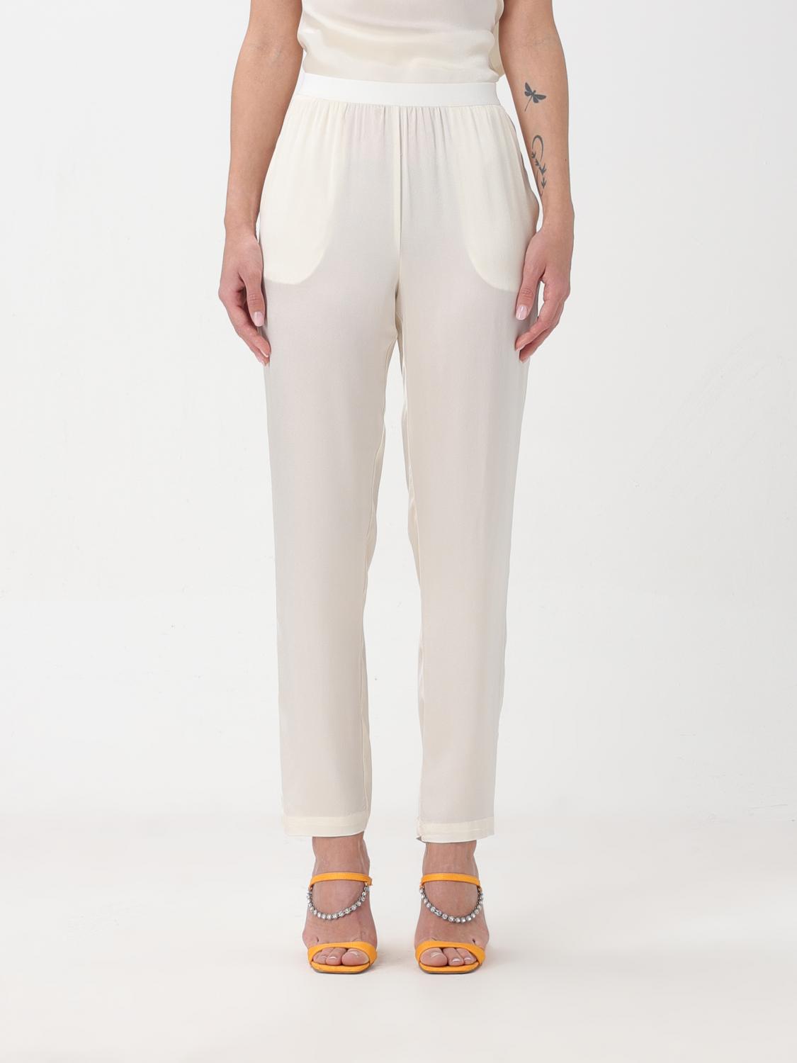 Semicouture Trousers SEMICOUTURE Woman colour White