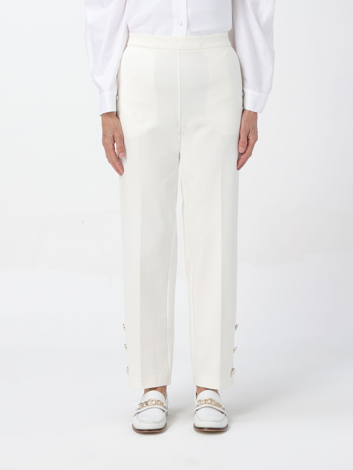 Twinset Trousers TWINSET Woman colour White