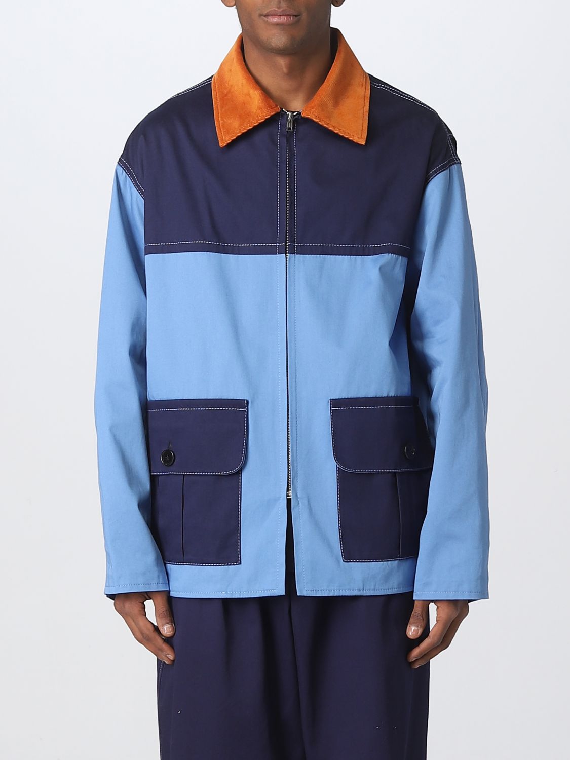 Marni Jacket MARNI Men colour Gnawed Blue