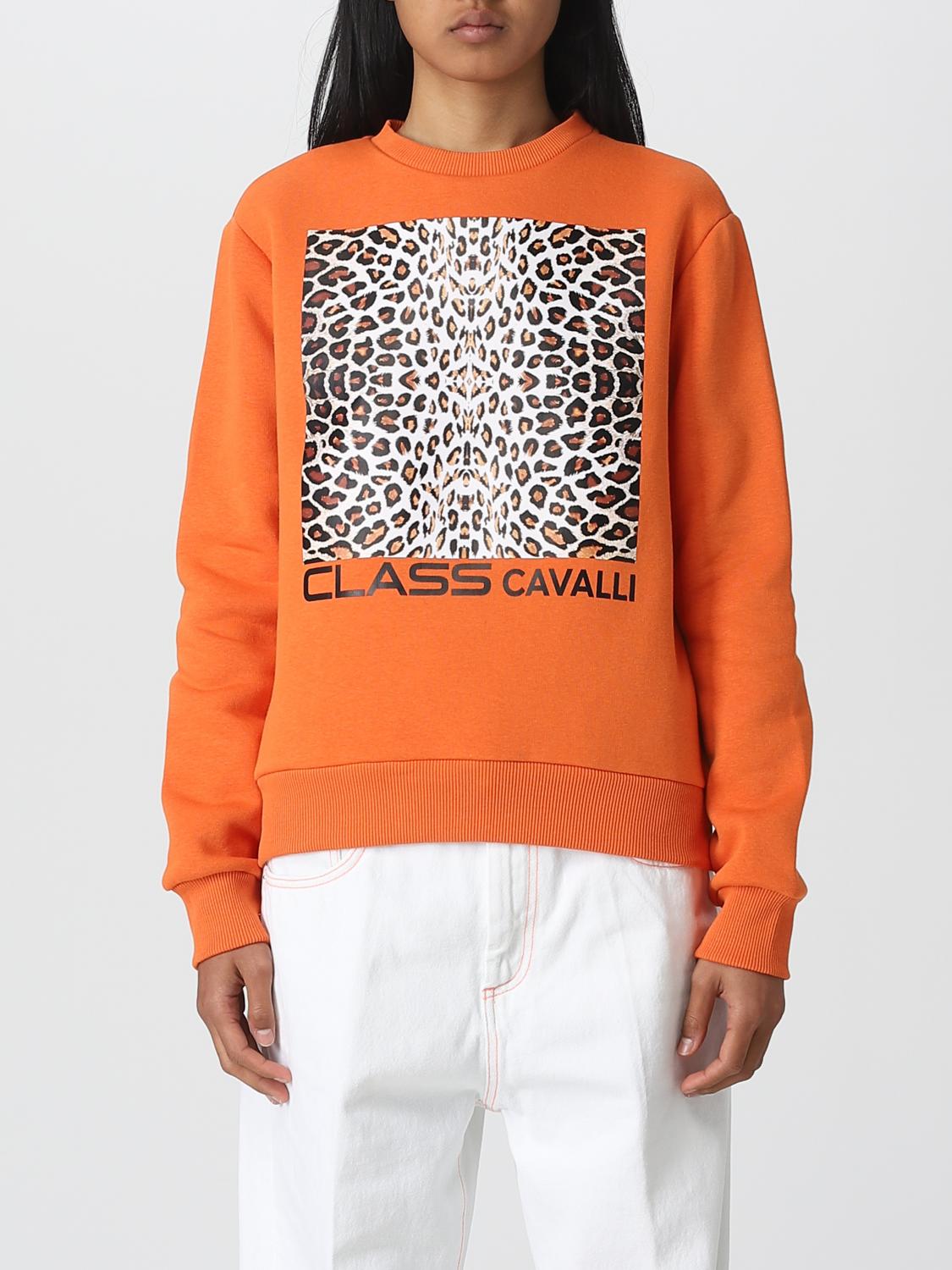 Class Roberto Cavalli Sweatshirt CLASS ROBERTO CAVALLI Woman colour Orange