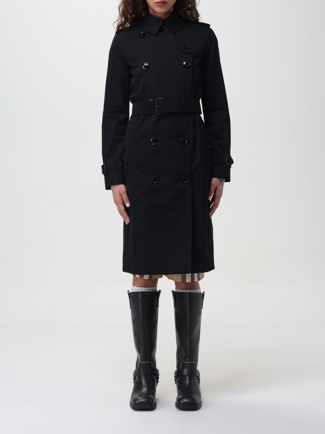 Burberry Trench Coat BURBERRY Woman colour Black