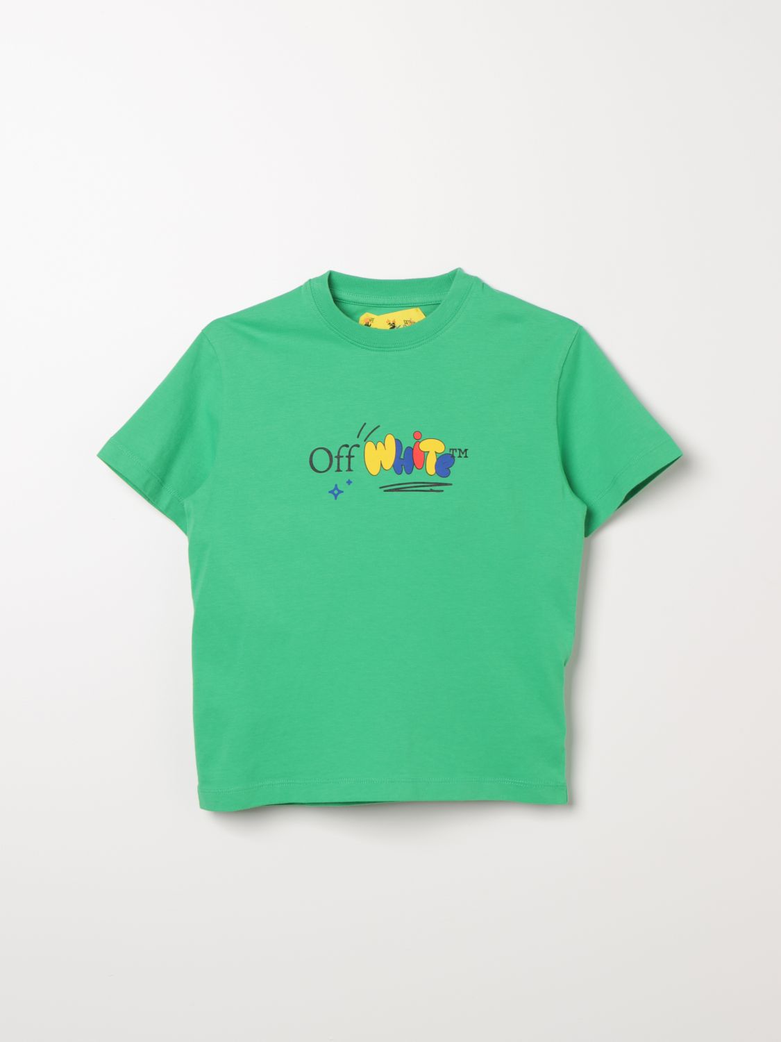 OFF-WHITE T-Shirt OFF-WHITE Kids colour Green