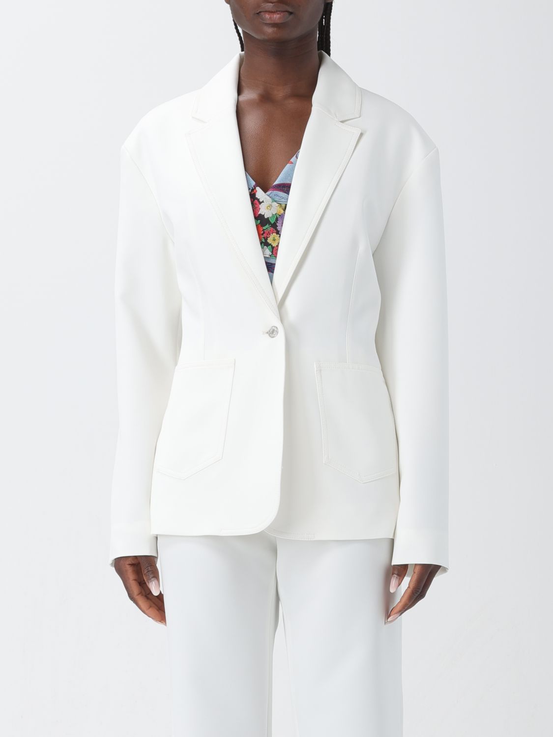 Moschino Jeans Blazer MOSCHINO JEANS Woman colour White