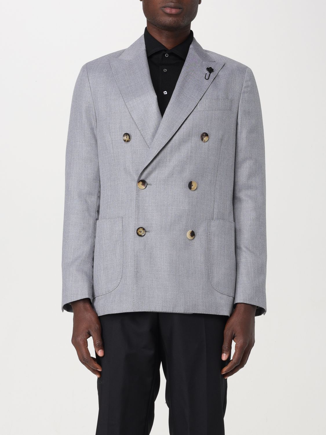 Lardini Blazer LARDINI Men colour Grey