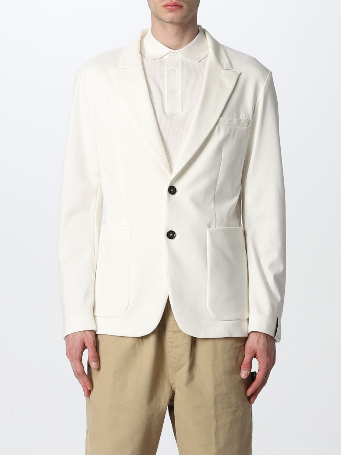 Paolo Pecora Blazer PAOLO PECORA Men colour Yellow Cream