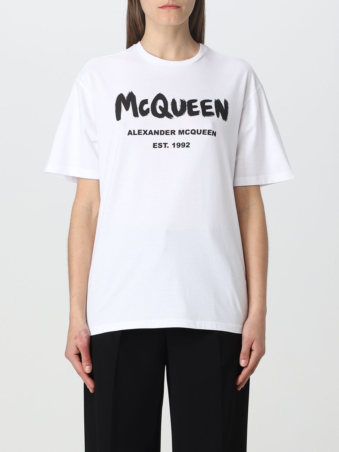 Alexander McQueen T-Shirt ALEXANDER MCQUEEN Woman colour White