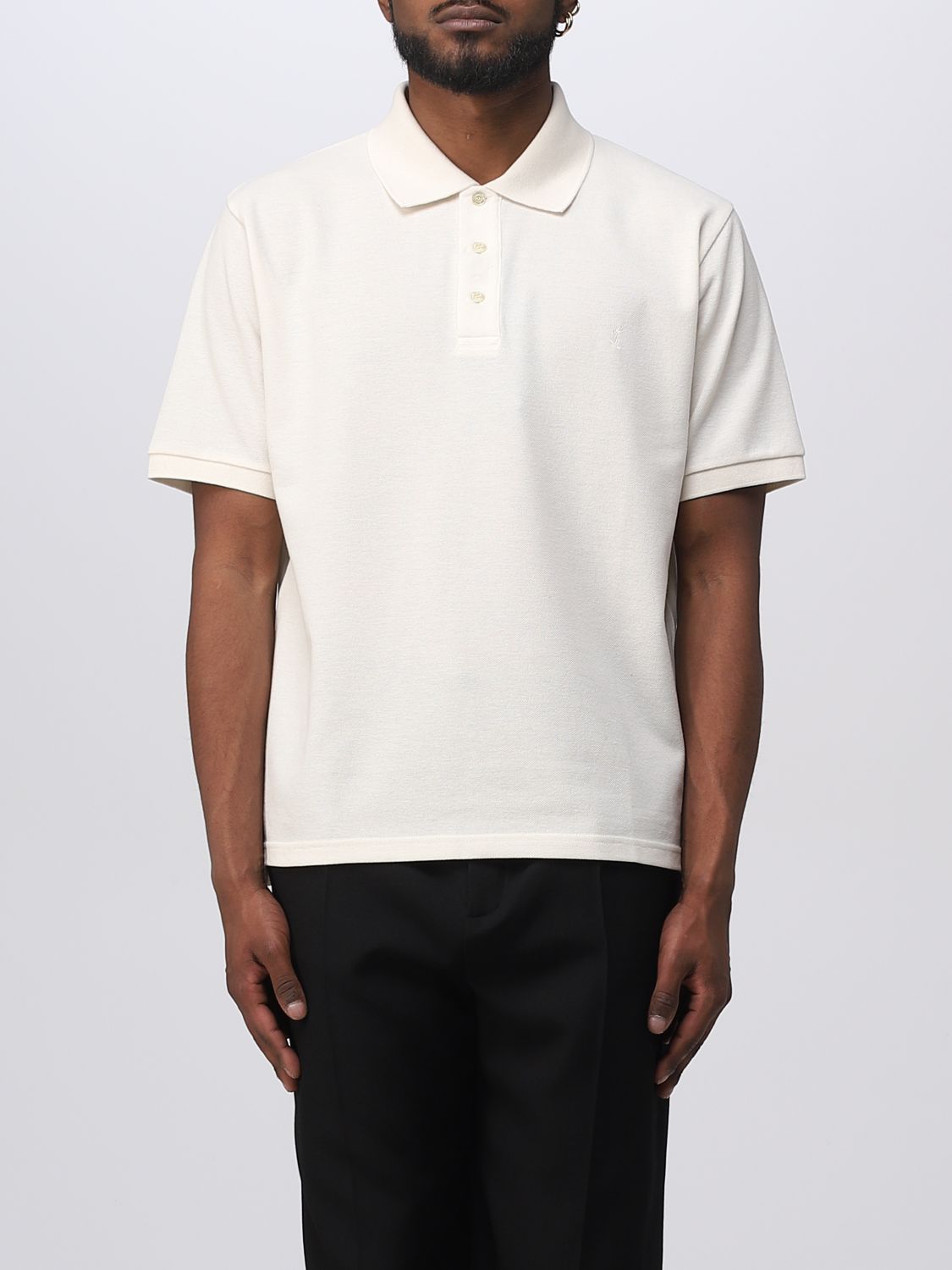 Saint Laurent Polo Shirt SAINT LAURENT Men colour Beige