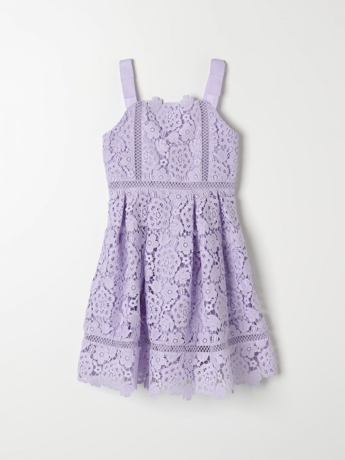 Self-Portrait Dress SELF-PORTRAIT Kids colour Lilac