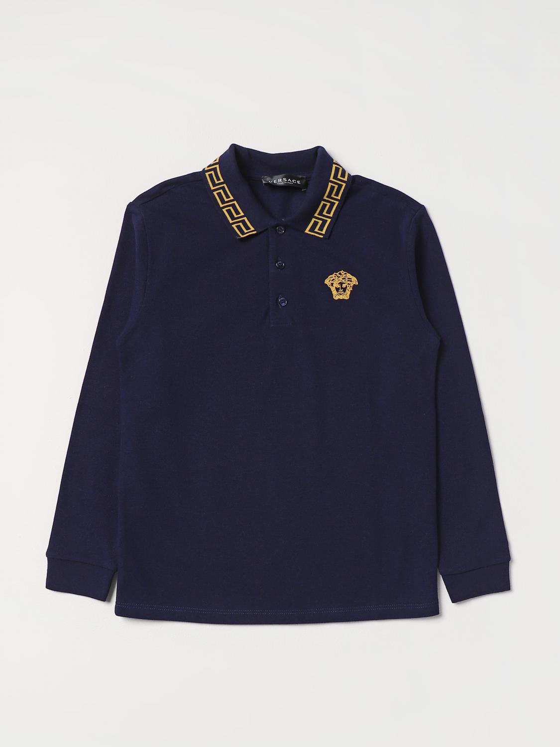 Young Versace Polo Shirt YOUNG VERSACE Kids colour Blue