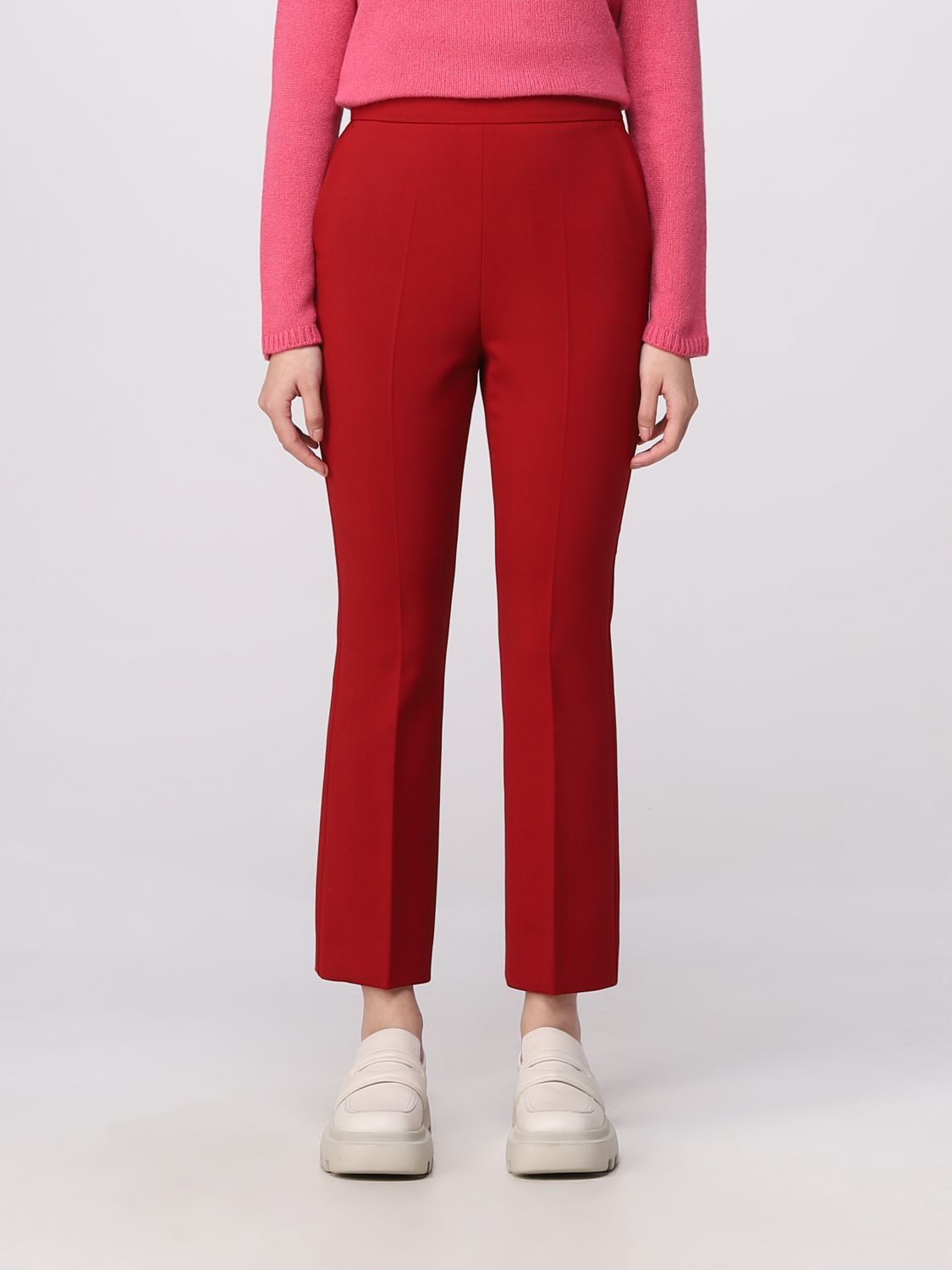 Max Mara Trousers MAX MARA Woman colour Red