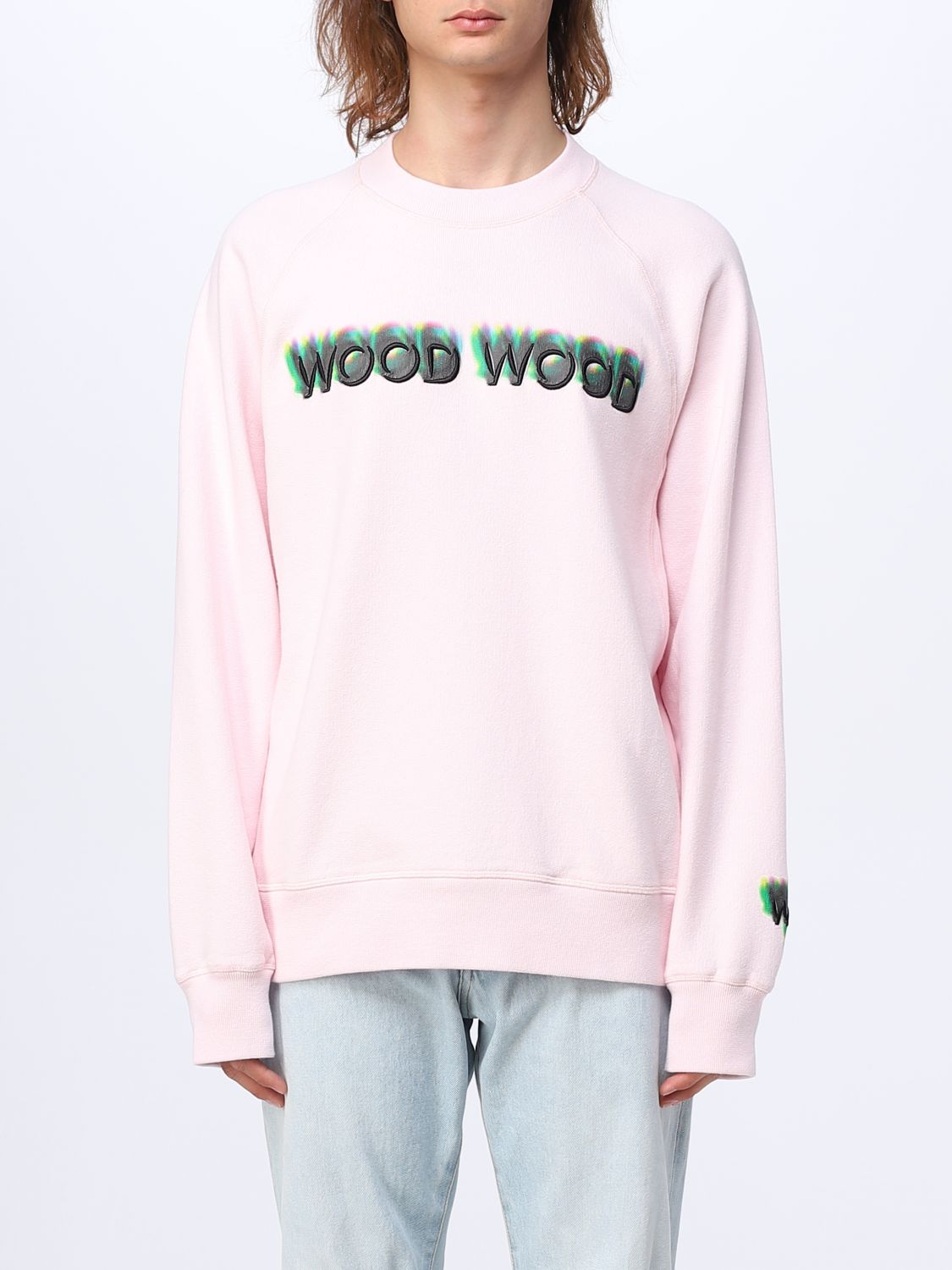 Wood Wood Sweatshirt WOOD WOOD Men colour Pink
