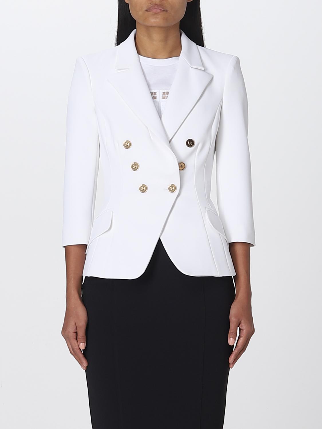 Elisabetta Franchi Blazer ELISABETTA FRANCHI Woman colour Ivory