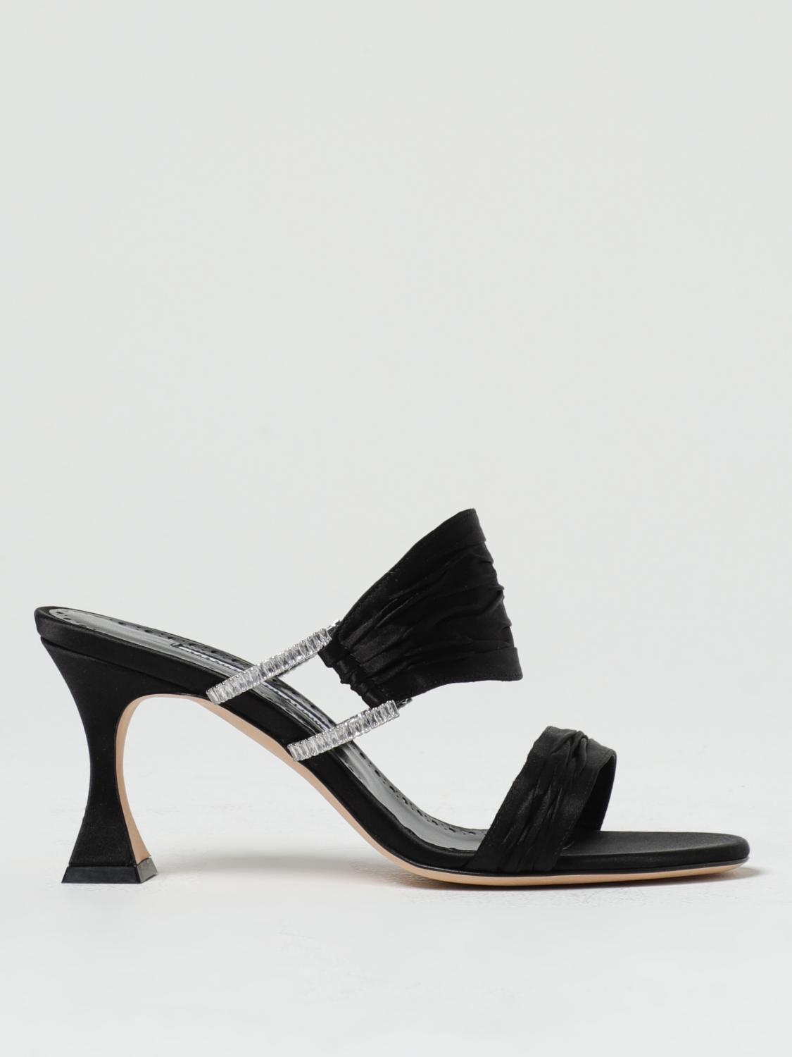 Manolo Blahnik Heeled Sandals MANOLO BLAHNIK Woman colour Black