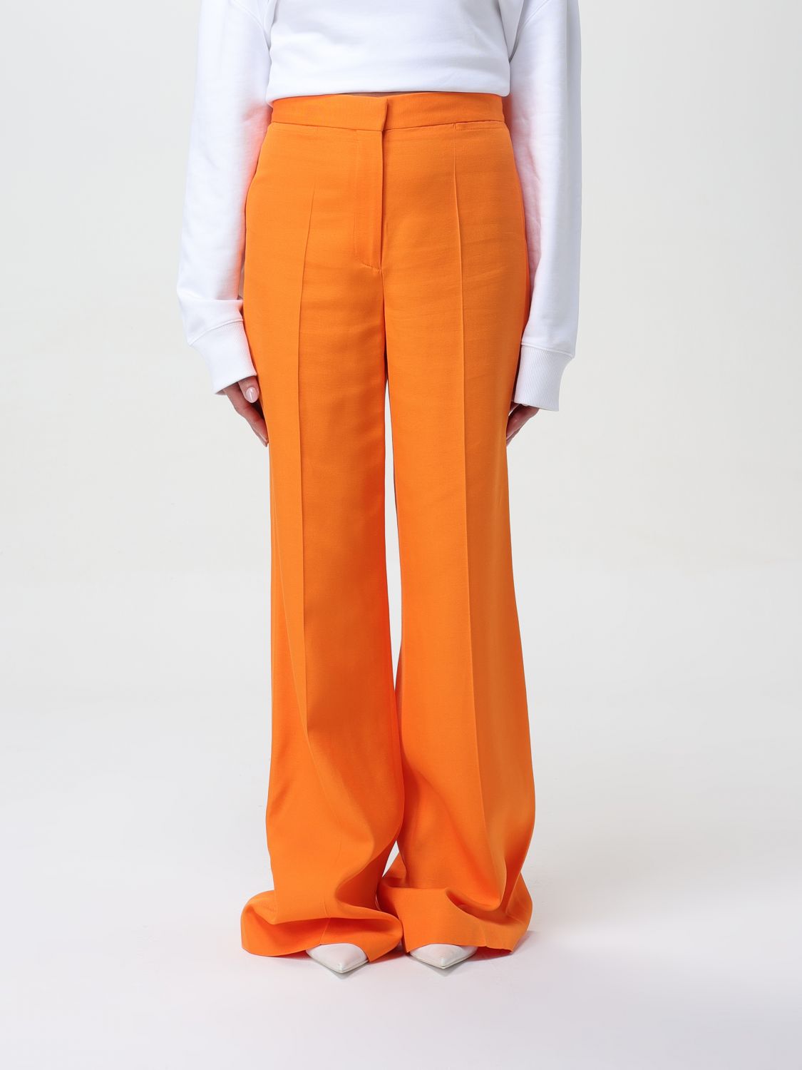 Stella McCartney Trousers STELLA MCCARTNEY Woman colour Orange