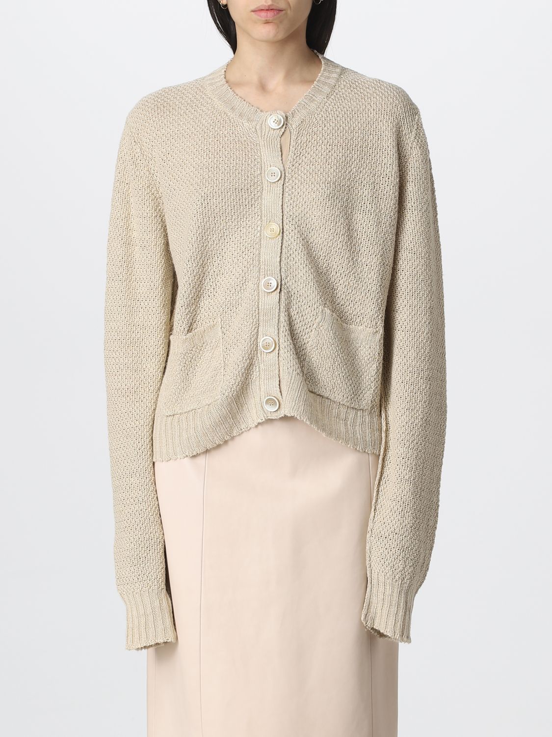 Maison Margiela Cardigan MAISON MARGIELA Woman colour Beige