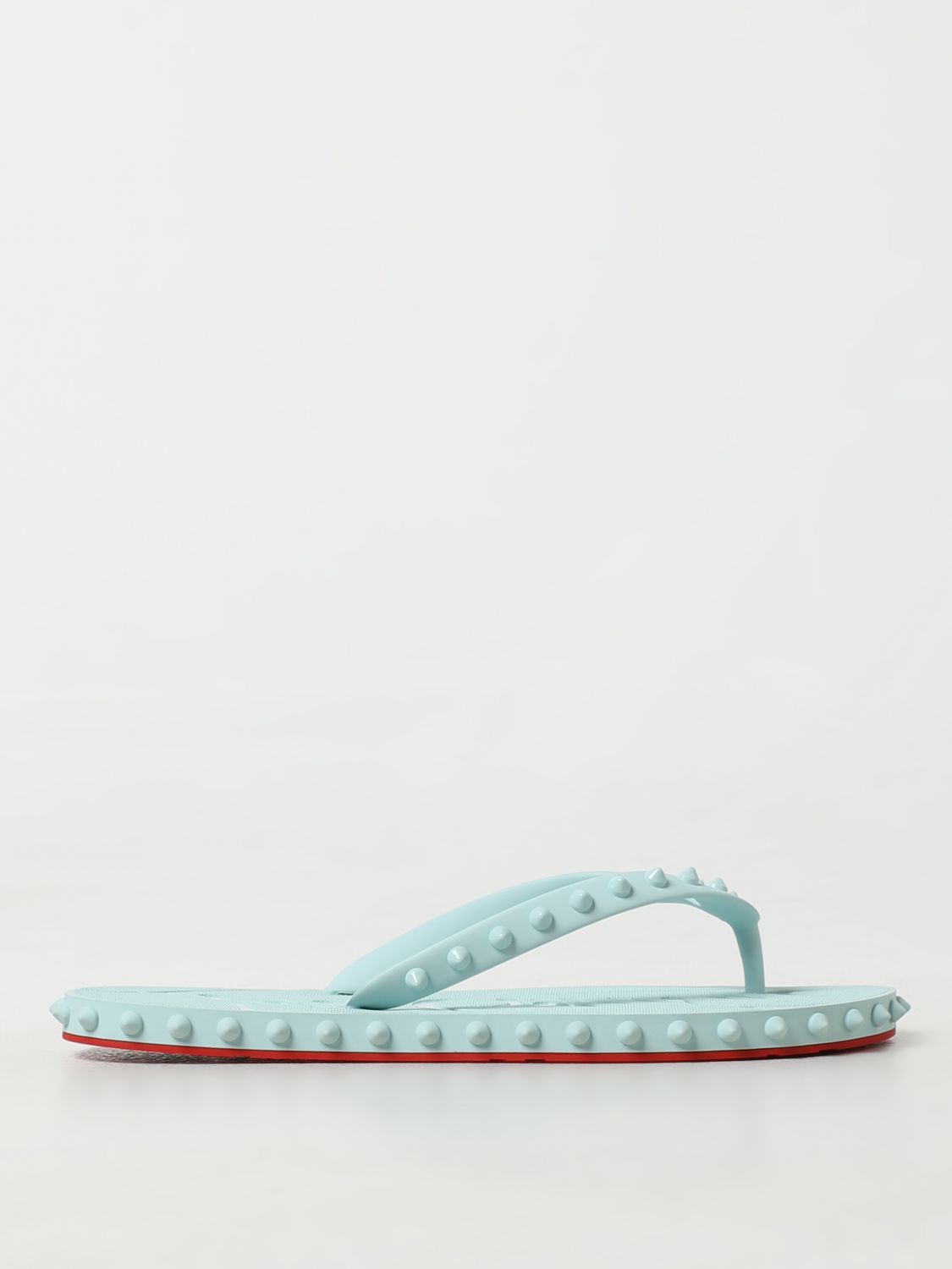 Christian Louboutin Flat Sandals CHRISTIAN LOUBOUTIN Woman color Gnawed Blue