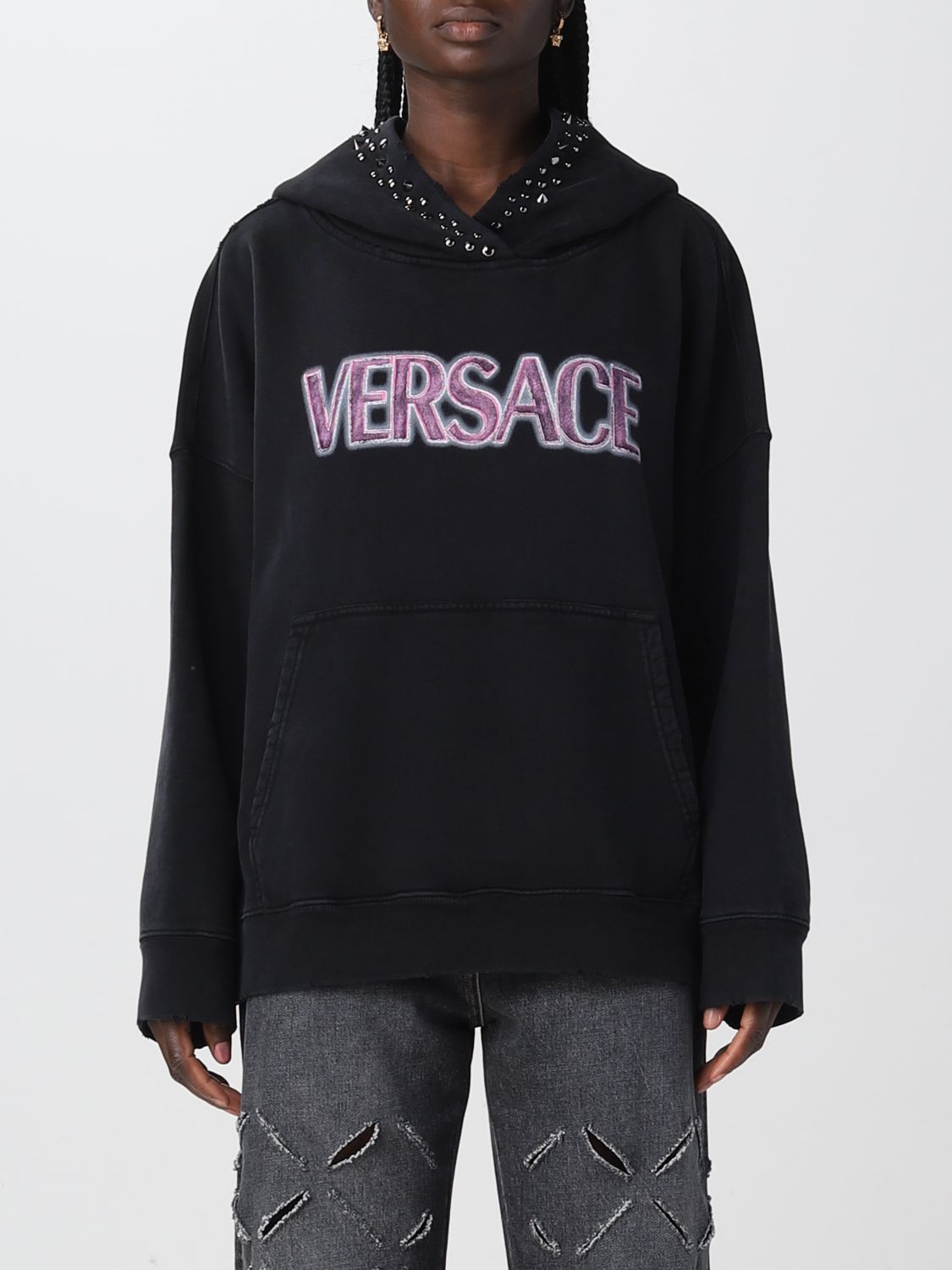 Versace Sweatshirt VERSACE Woman colour Black