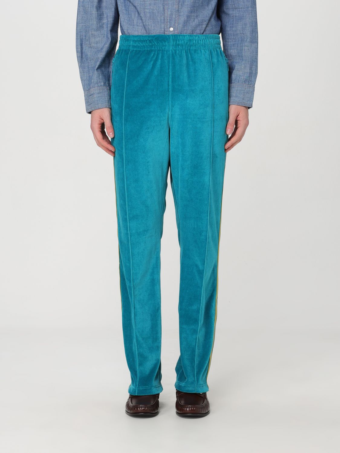 NEEDLES Pants NEEDLES Men color Turquoise