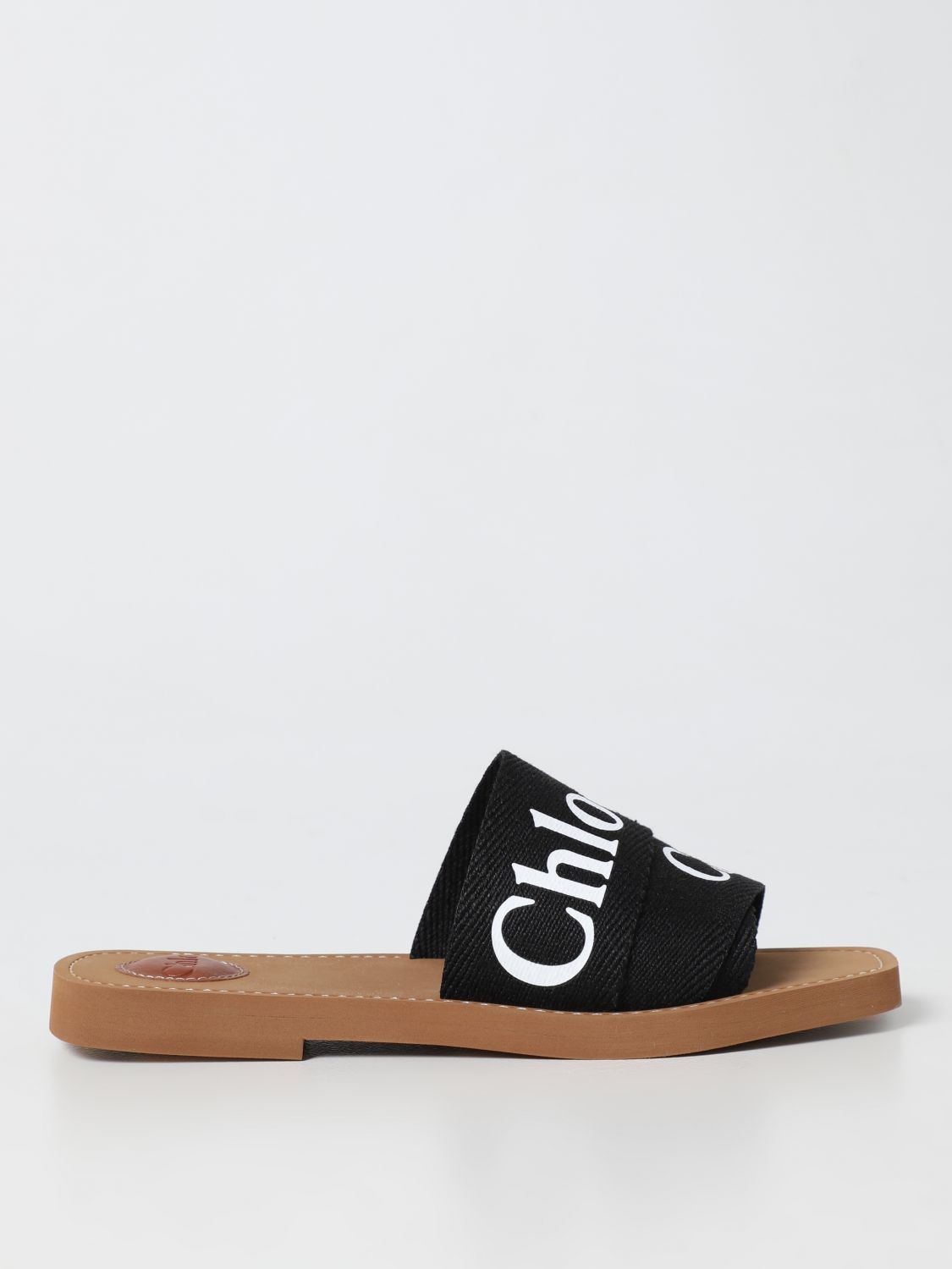 Chloé Flat Sandals CHLOÉ Woman colour Black