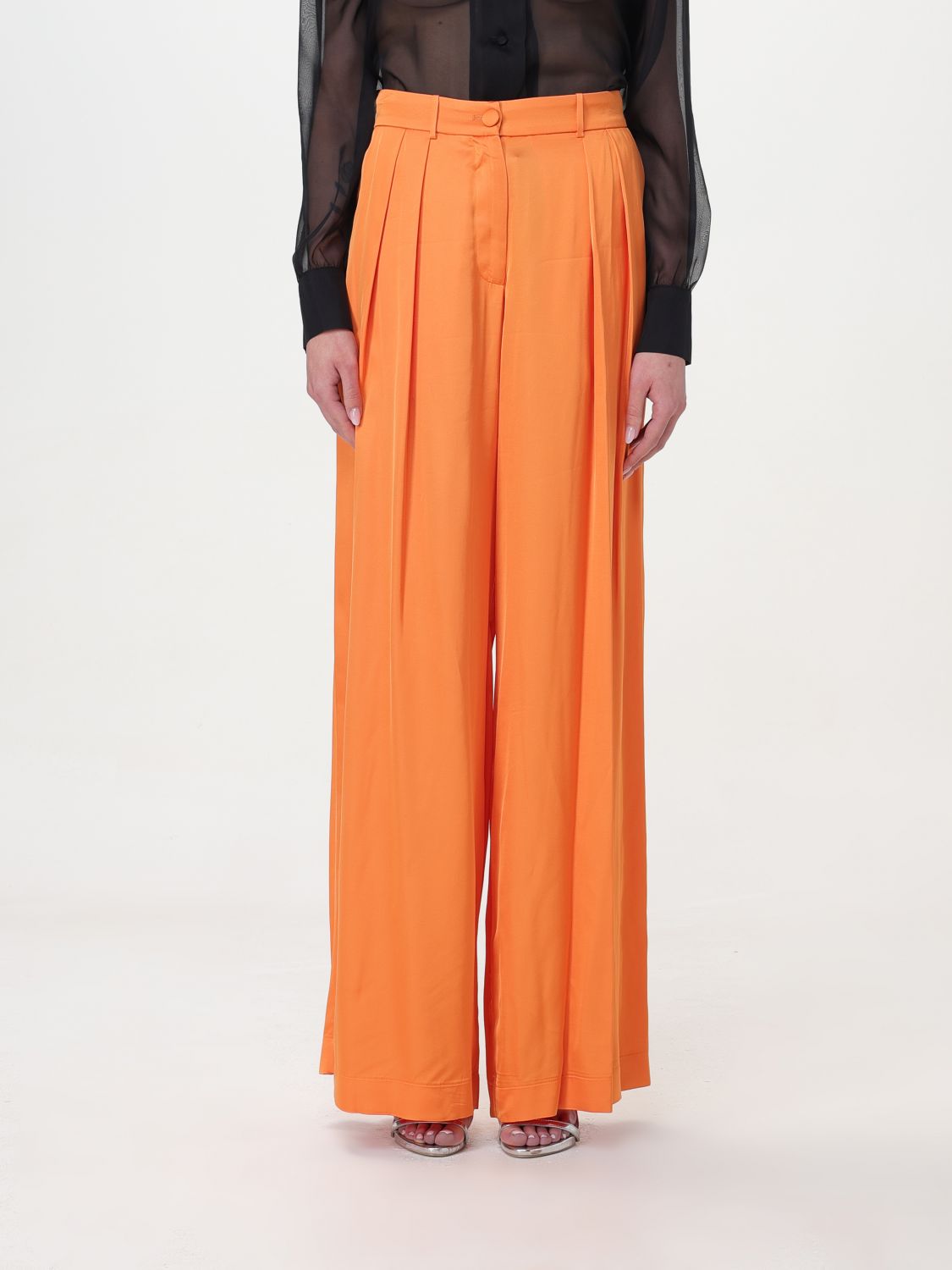 Hebe Studio Pants HEBE STUDIO Woman color Orange
