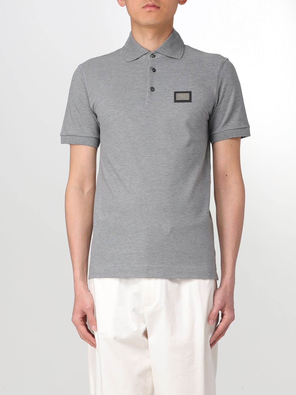 Dolce & Gabbana Polo Shirt DOLCE & GABBANA Men color Grey