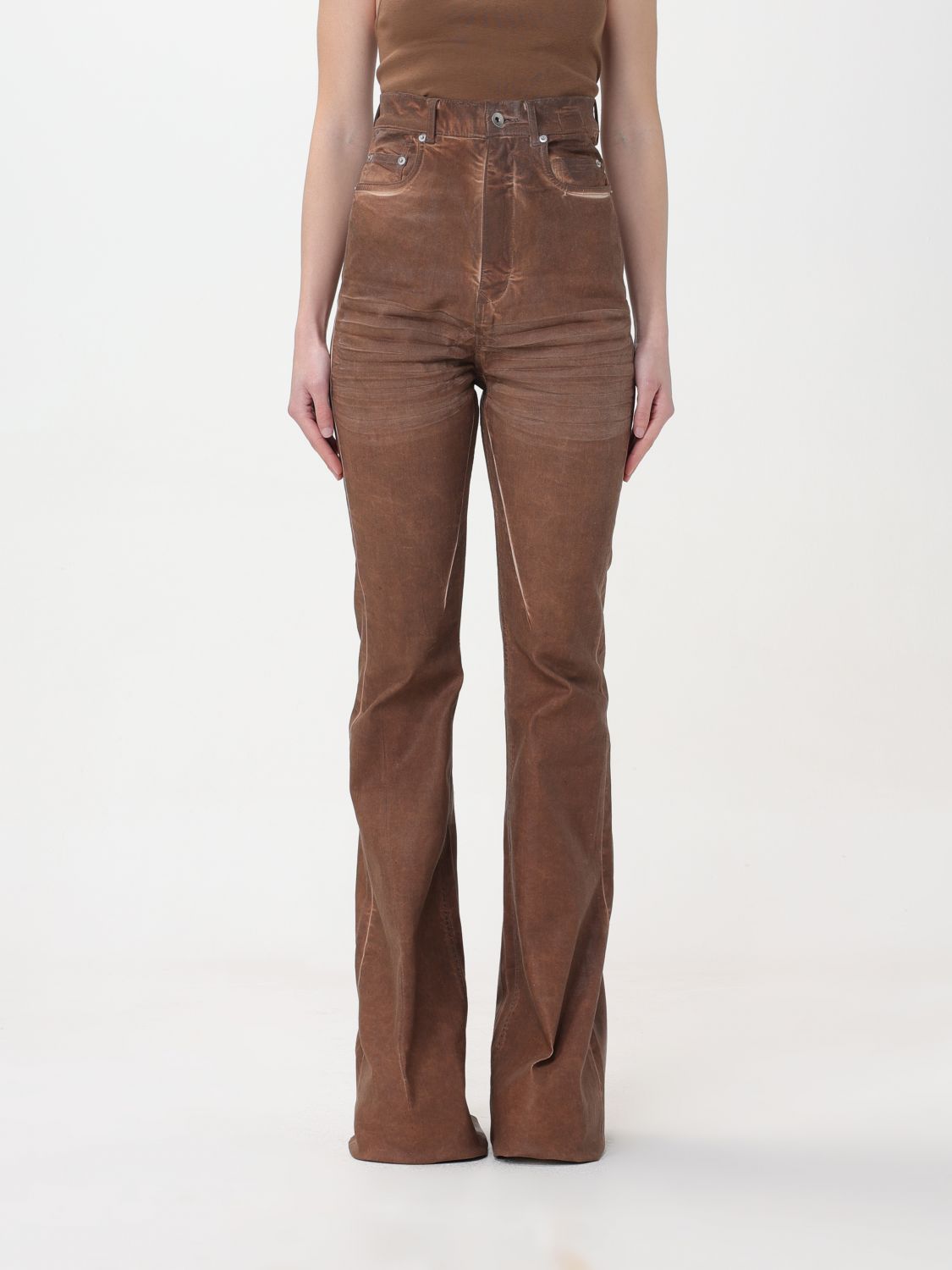 Rick Owens Drkshdw Jeans RICK OWENS DRKSHDW Woman colour Brown