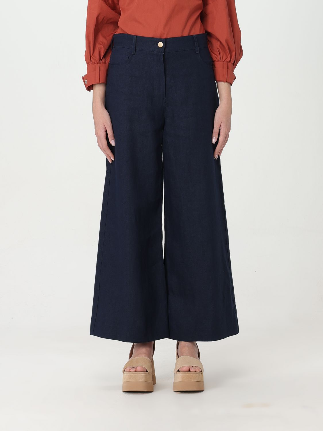  Trousers 'S MAX MARA Woman colour Blue