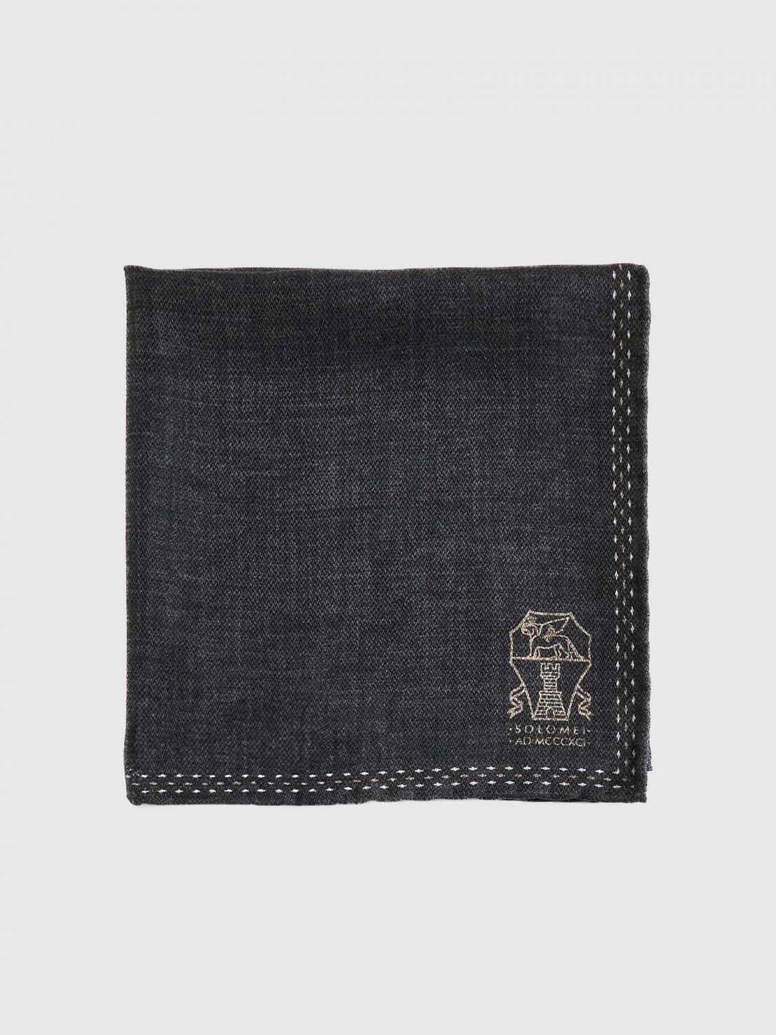 Brunello Cucinelli Pocket Square BRUNELLO CUCINELLI Men color Black