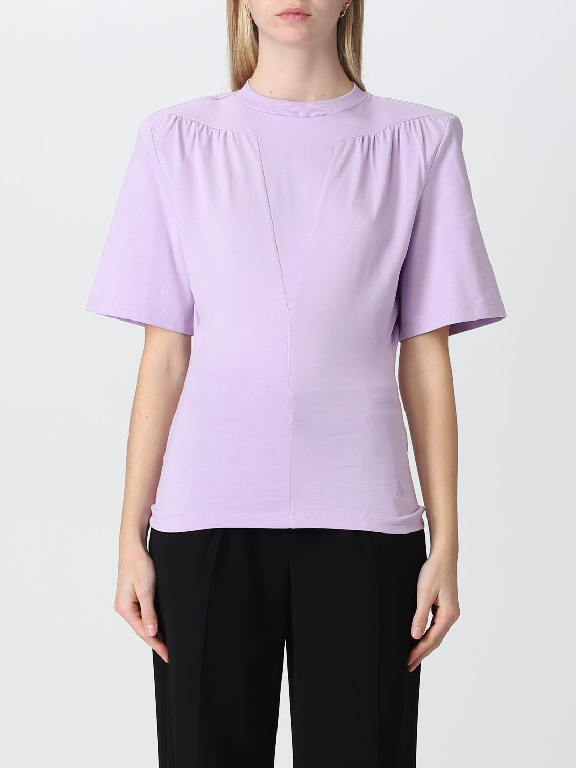 The Attico T-Shirt THE ATTICO Woman colour Lilac