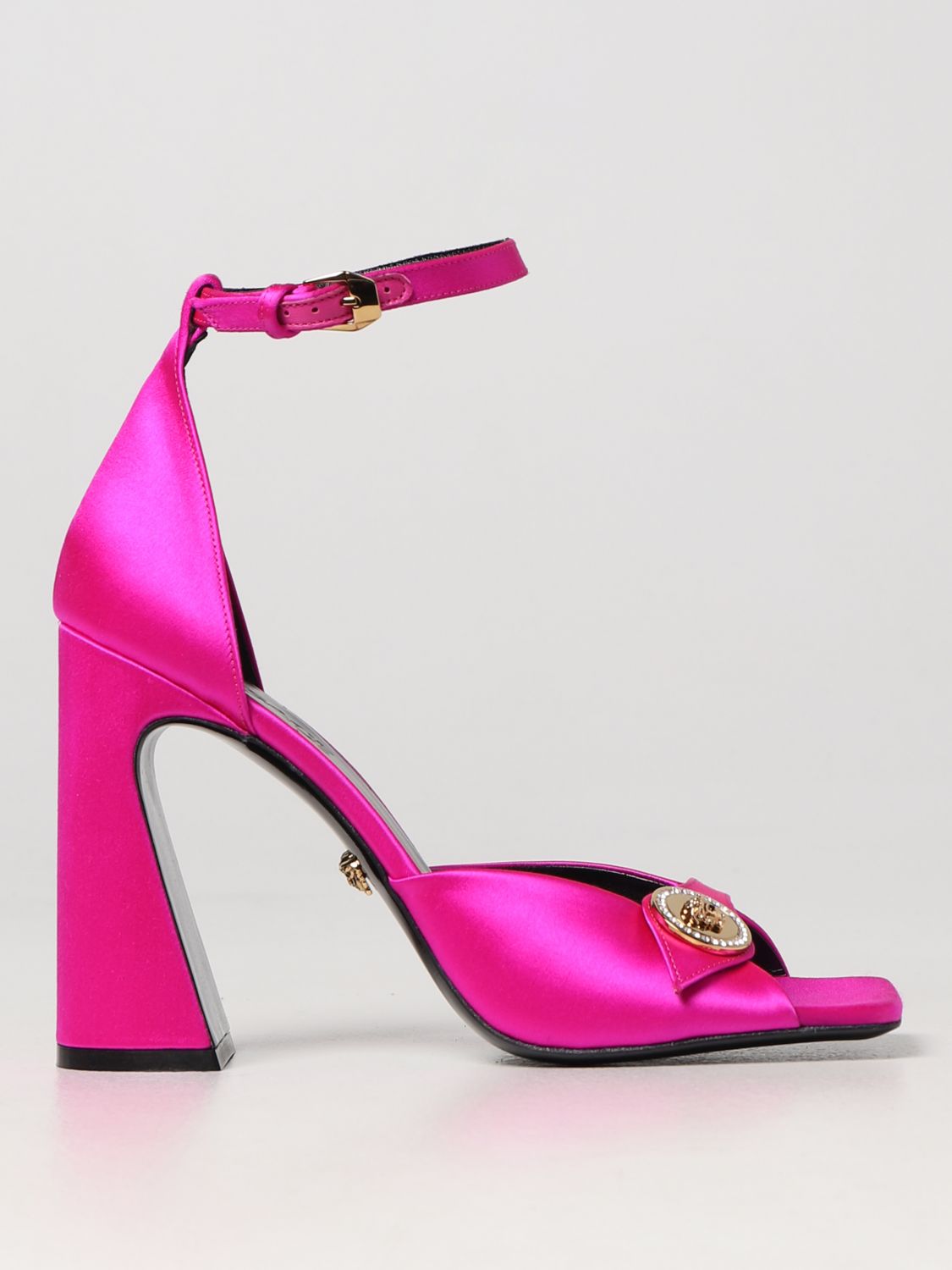 Versace Heeled Sandals VERSACE Woman colour Fuchsia