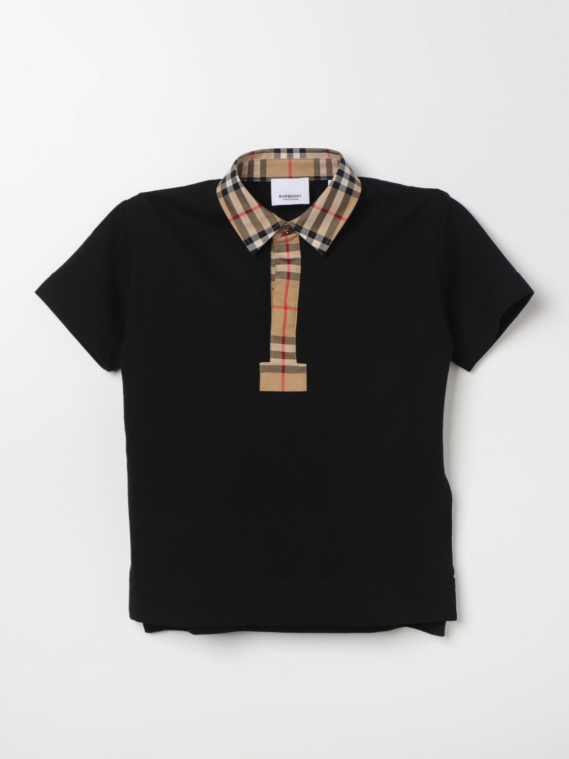 Burberry Kids Polo Shirt BURBERRY KIDS Kids colour Black