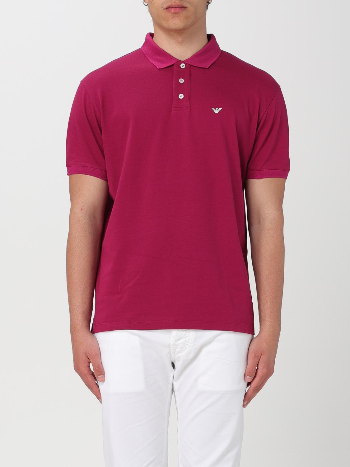 Emporio Armani Polo Shirt EMPORIO ARMANI Men colour Fuchsia