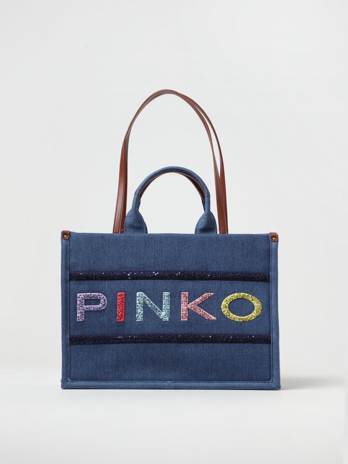 Pinko Tote Bags PINKO Woman colour Blue