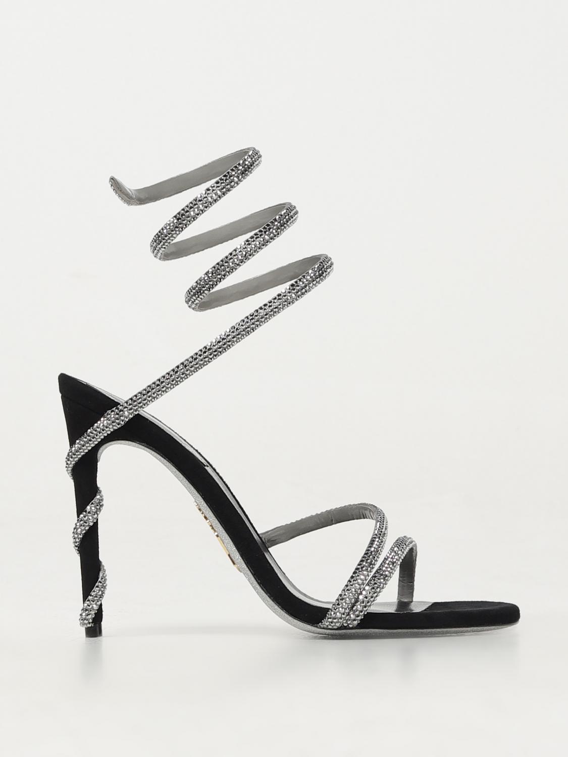 René Caovilla Heeled Sandals RENE CAOVILLA Woman color Black