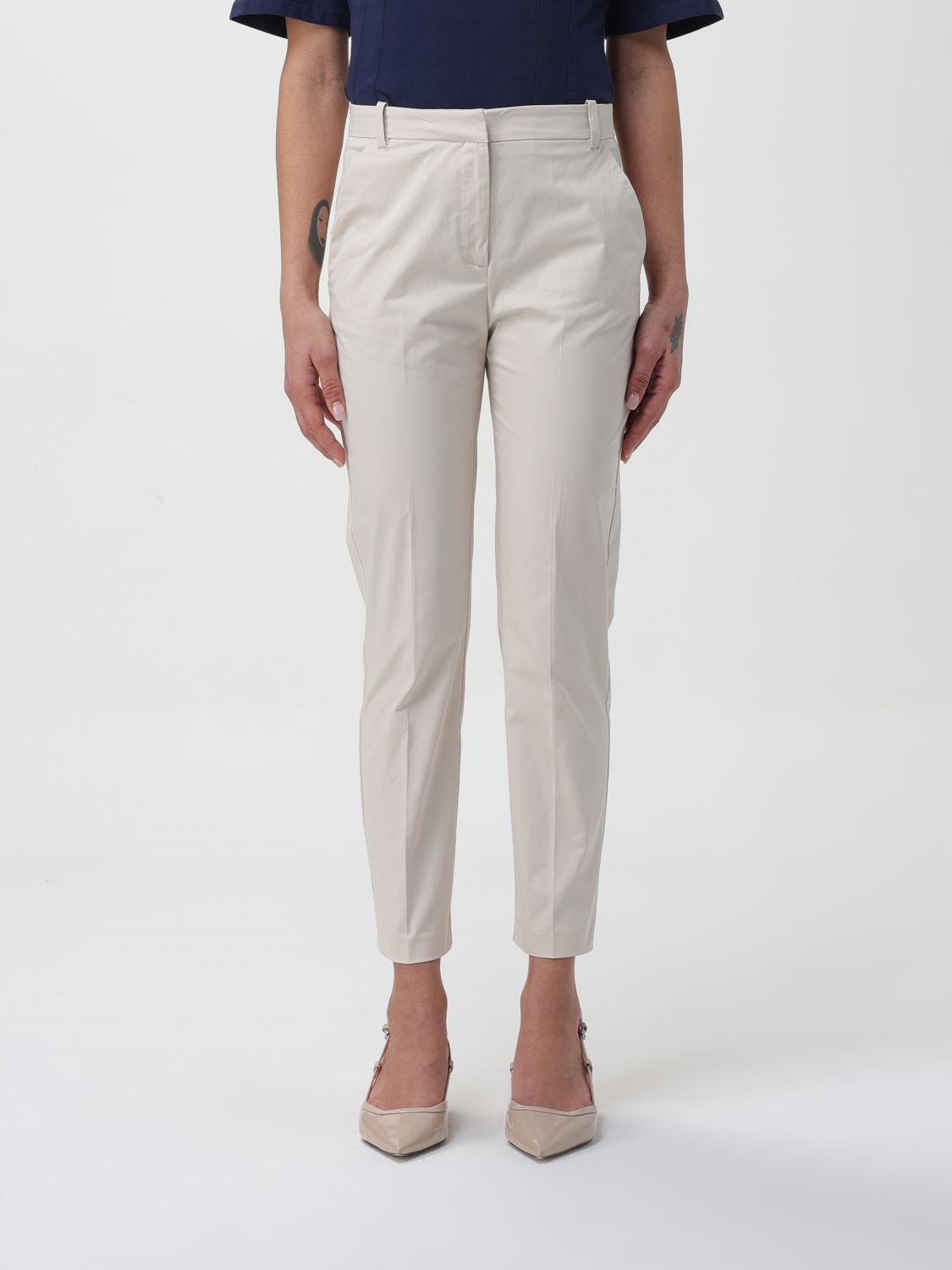 Pinko Trousers PINKO Woman colour Beige