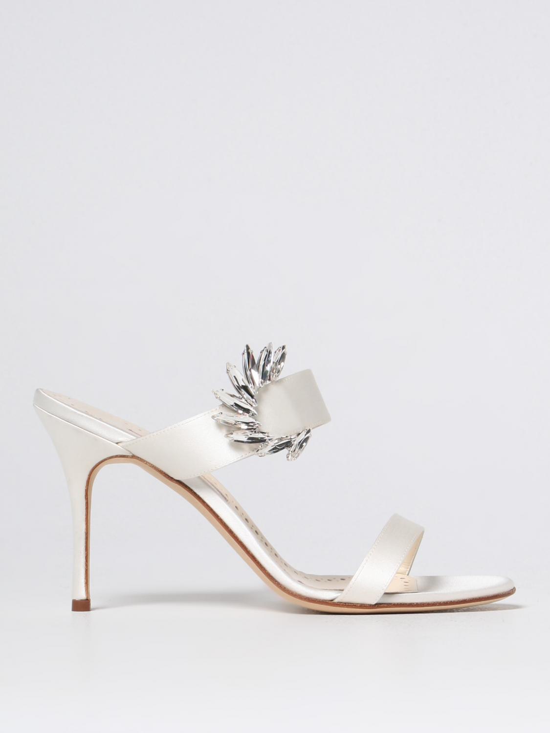 Manolo Blahnik Heeled Sandals MANOLO BLAHNIK Woman colour White