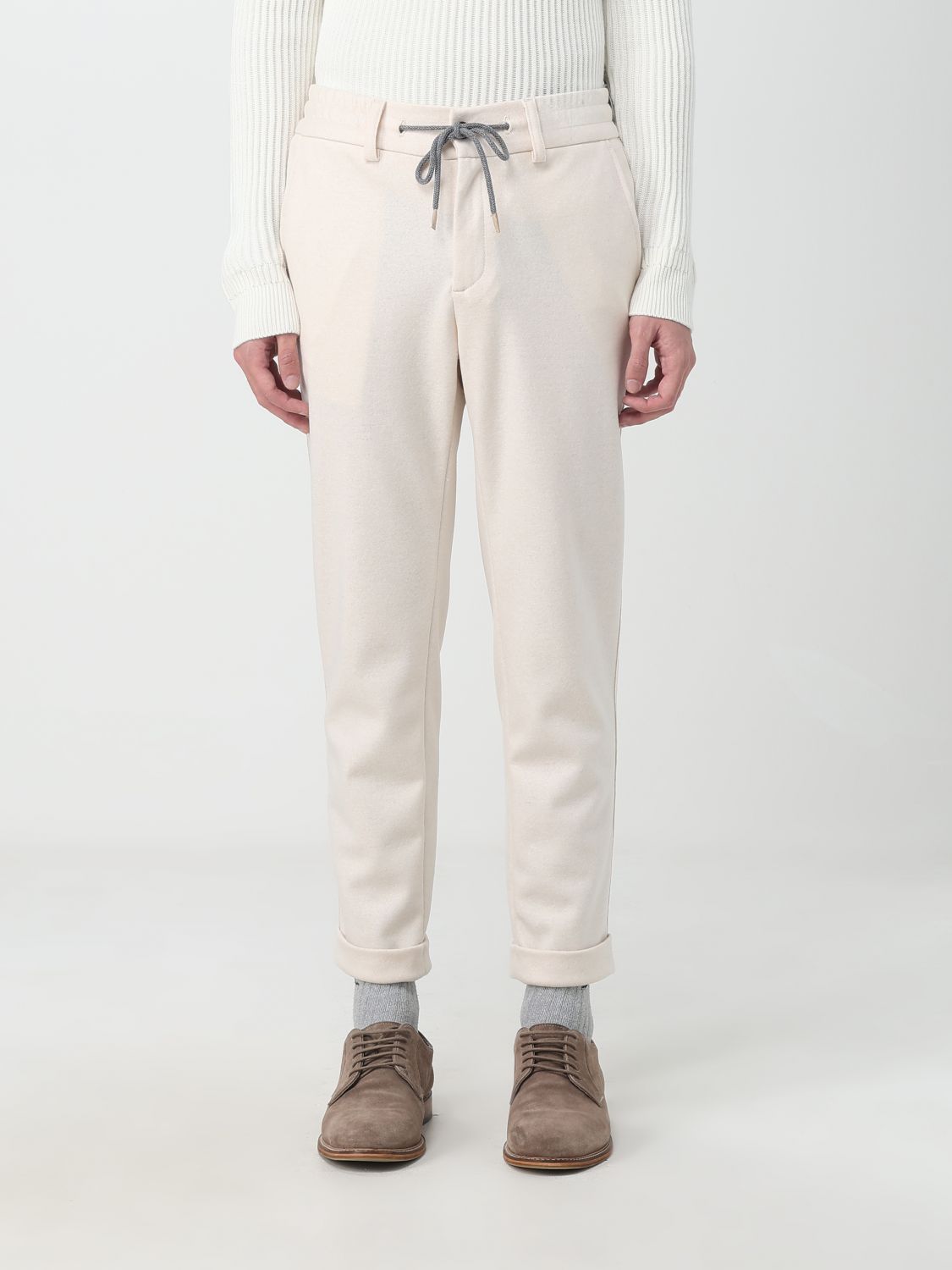 Eleventy Trousers ELEVENTY Men colour Cream