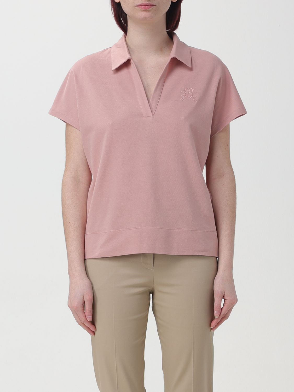 Fay Polo Shirt FAY Woman colour Dust