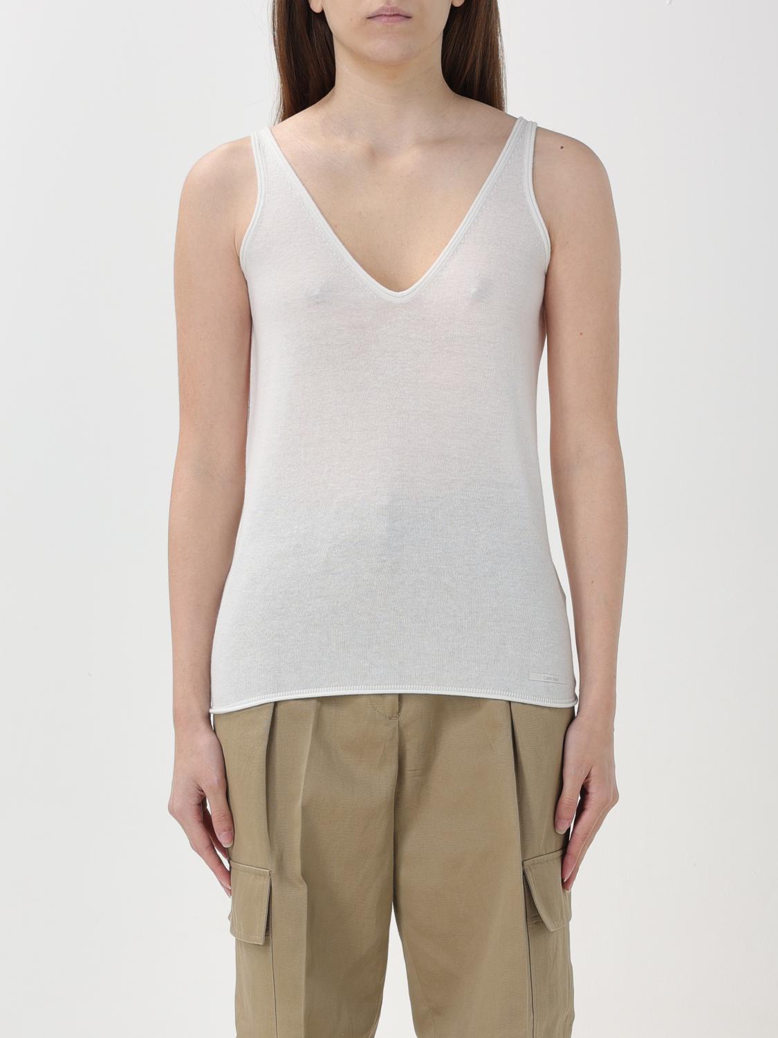 Calvin Klein Top CALVIN KLEIN Woman colour Cream