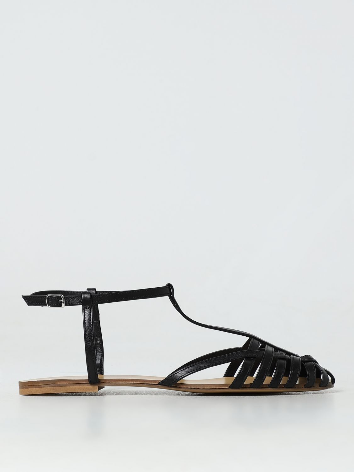 Anna F. Flat Sandals ANNA F. Woman colour Black