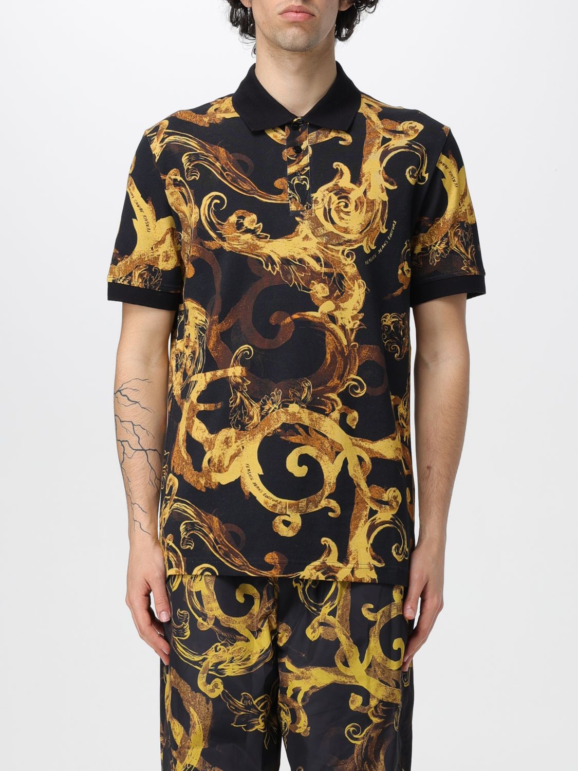 Versace Jeans Couture Polo Shirt VERSACE JEANS COUTURE Men colour Gold