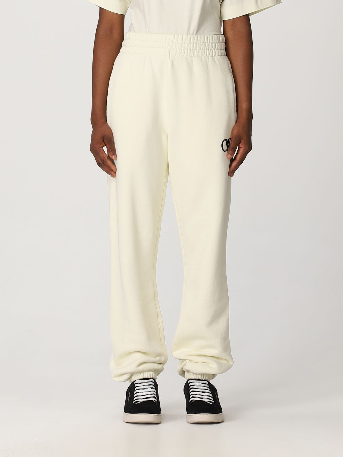 OFF-WHITE Trousers OFF-WHITE Woman colour Beige